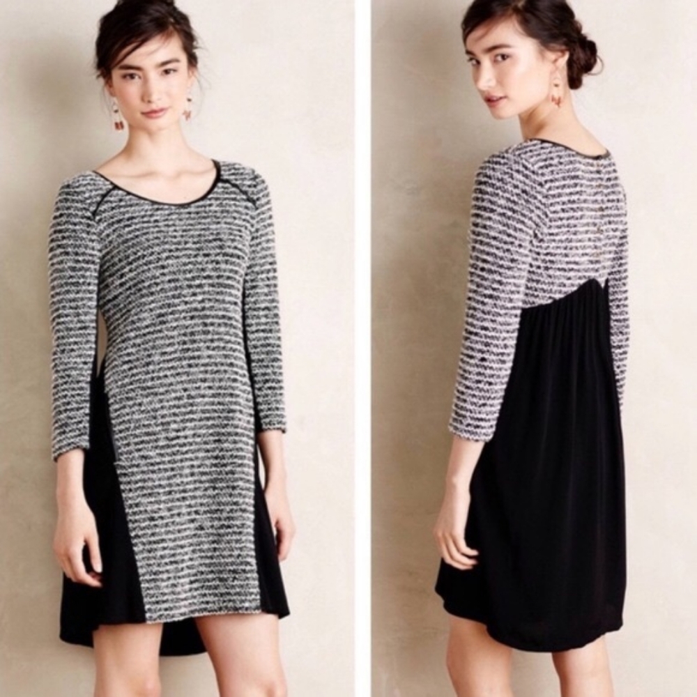 Anthropologie Maeve Tweed Dress W/ Pockets